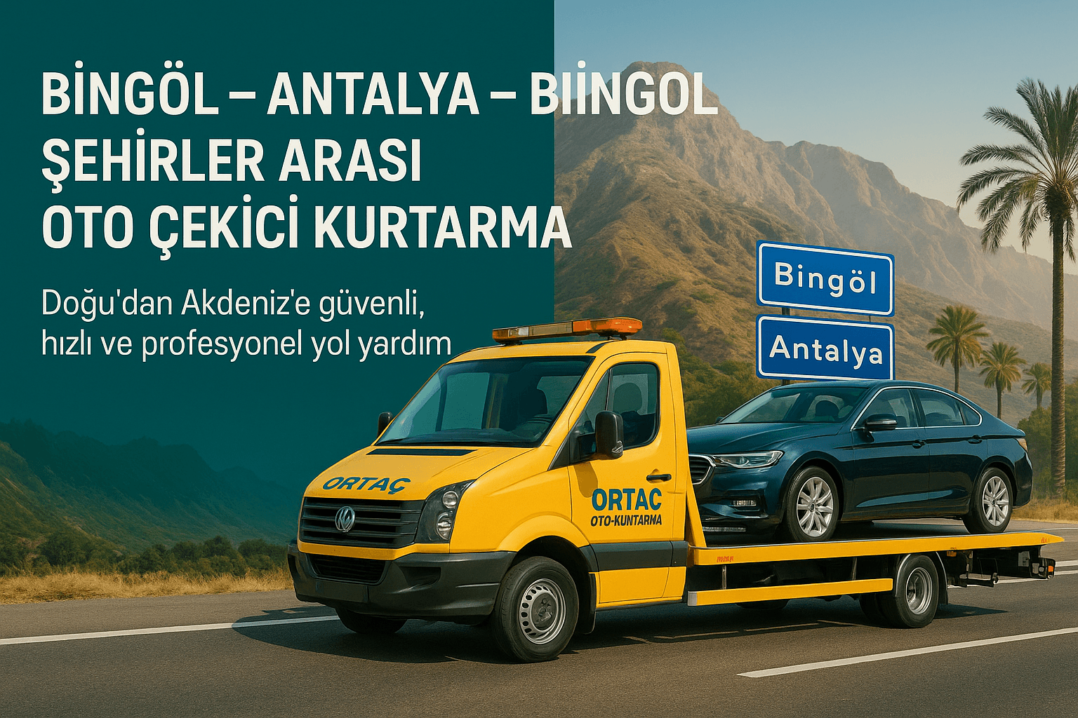 Bingöl İstanbul Bingöl şehirler arası oto çekici kurtarma