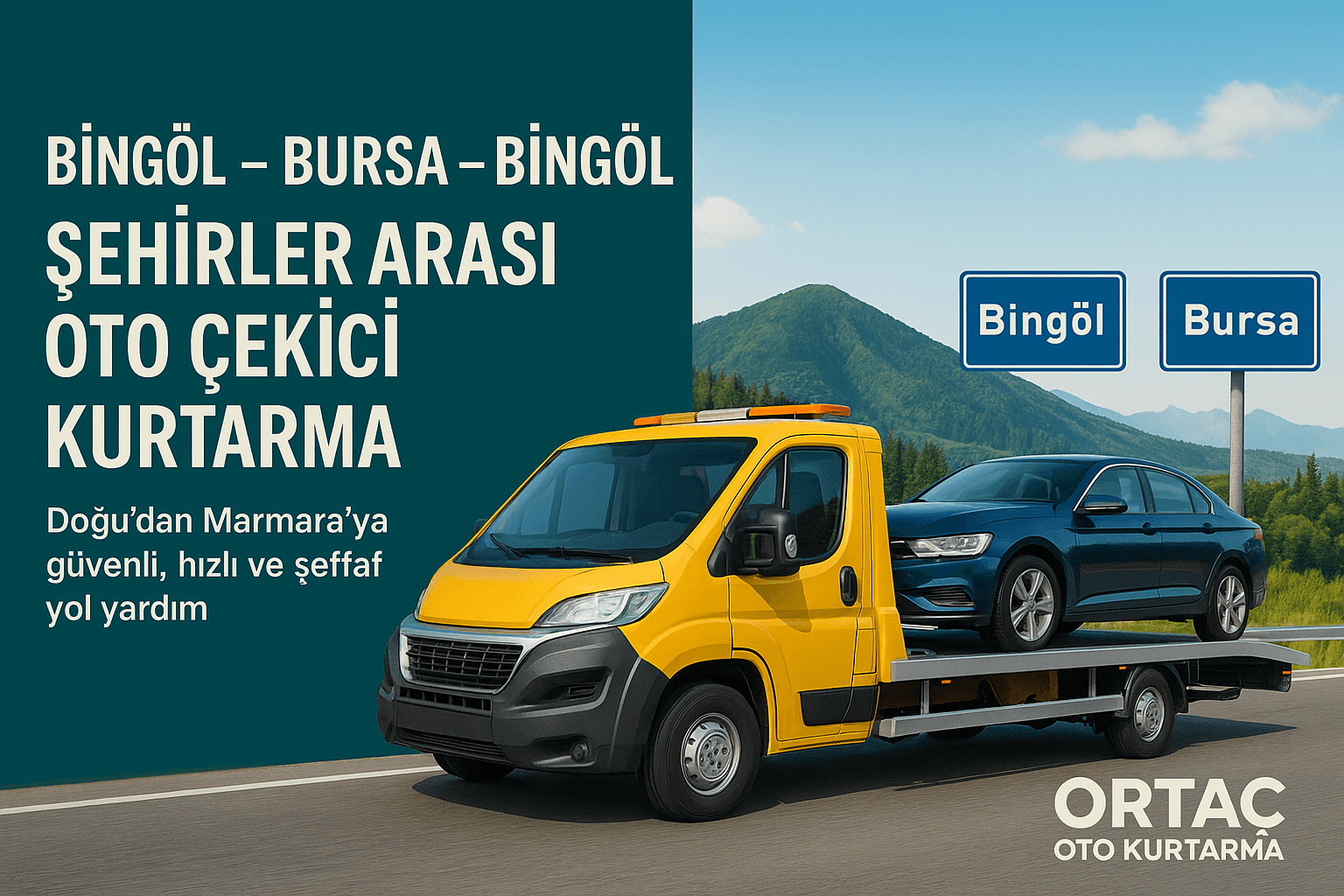 Bingöl İzmir Bingöl şehirler arası oto çekici kurtarma