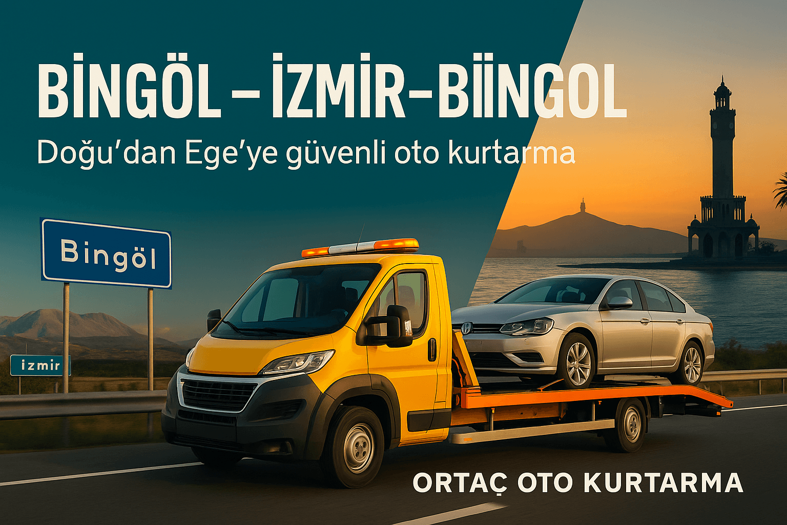 Bingöl Antalya Bingöl şehirler arası oto çekici kurtarma